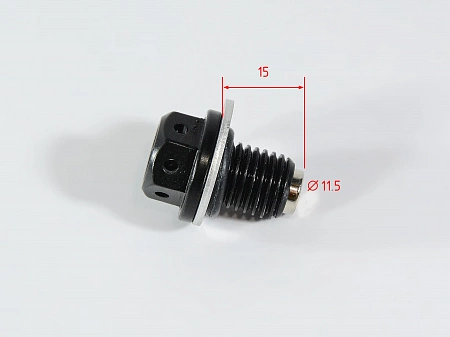 Сливной болт масла CNC с магнитом М12 х1,50 (Sport, Senke)-Черный Сливной болт масла CNC с магнитом М12 х1,50 (Sport, Senke)-Черный